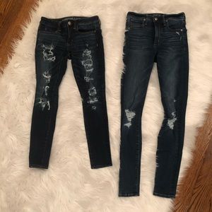 2 Pairs of Abercrombie & American Eagle jeans